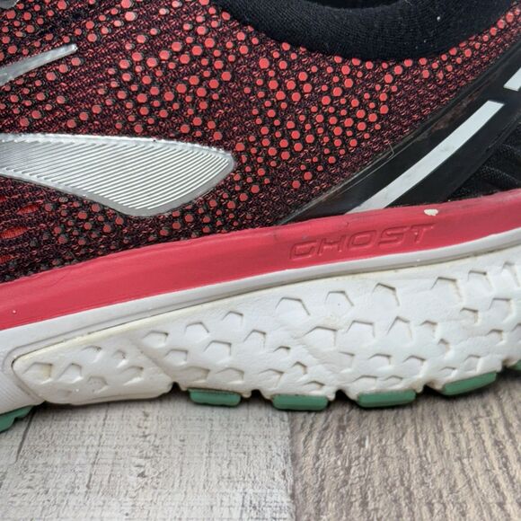 Brooks Ghost 11 Women's Size 10 Running Shoes Athletic Sneakers Black Pink - Picture 11 of 12